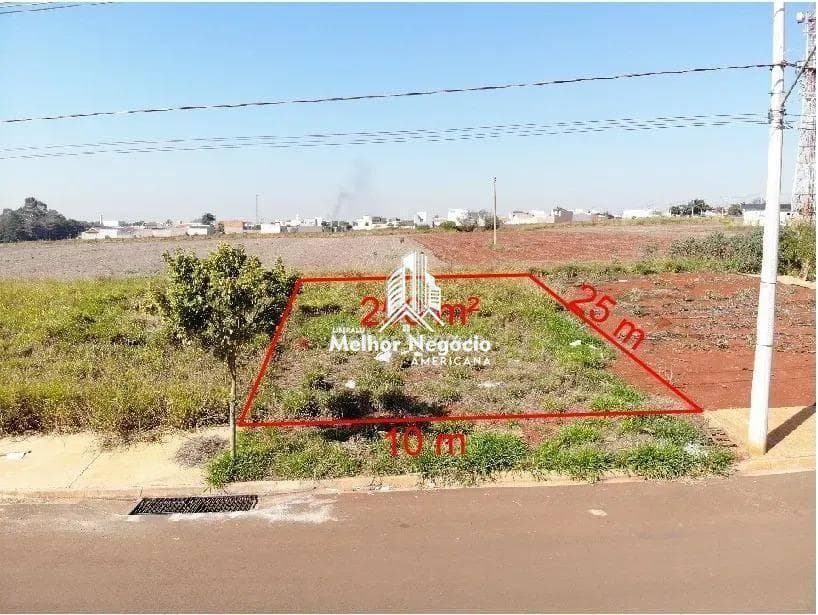 Terreno à venda em Santa Bárbara D'Oeste, Jardim Itapuã, com 250 m²