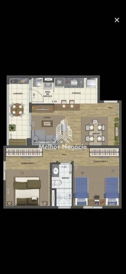 Apartamento à venda em Piracicaba, Parque São Matheus, com 2 quartos, com 56 m² — foto 7